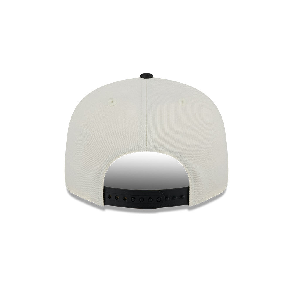 Las Vegas Raiders Hat - Script Chrome White OTC 2-Tone NFL 9Fifty Snapback Cap - New Era